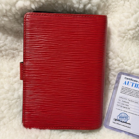 Louis Vuitton Red Epi Agenda PM with COA - EUC - Picture 2 of 8